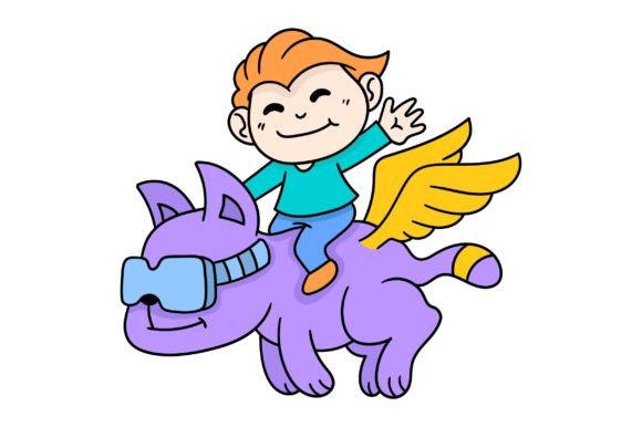 A Boy is Riding a Fantasy Animal: Infusing Playful Wonder into Your Projects