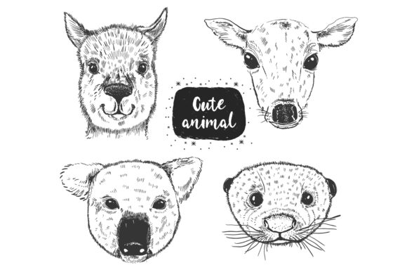 Animal Head Sketch Collection: Unleashing Creative Branding