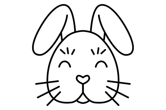 Bunny Face. Cute Rabbit Head: More Than Just a Cute Icon