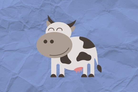 Charming Cow Animal Illustration SVG for Modern Creators