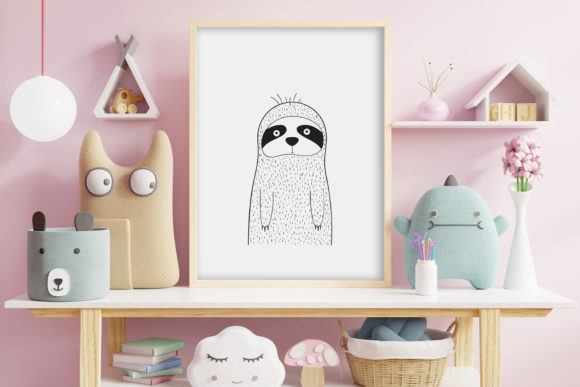 Charming Wall Art: Cute Slots Animal Clip Art