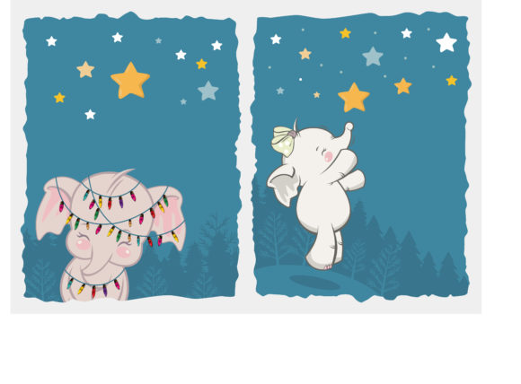 Cute Animal Playing at Christmas Eve: A Festive Typeface for Joyful Designs