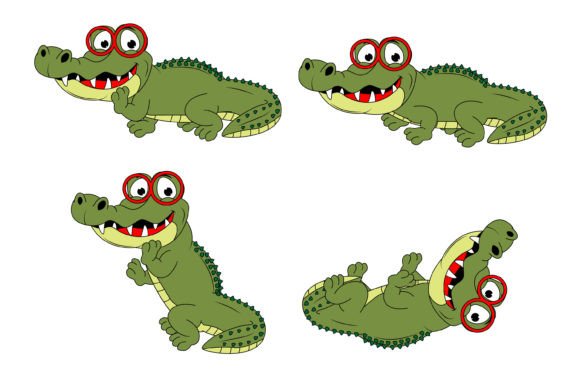 Cute Crocodile Cartoon Graphic: More Than Just a Design Asset