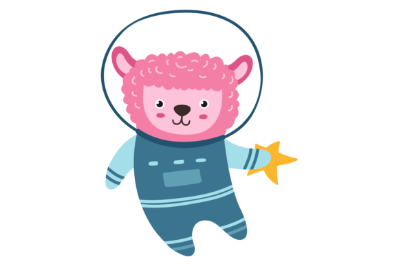 Cute Lamb in Space Suit: Unpacking the Animal Universe Font
