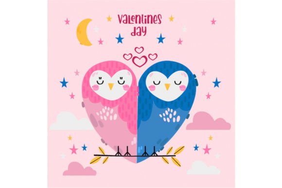 Hand Drawn Valentine's Day Animal Couple: A Font with Heart