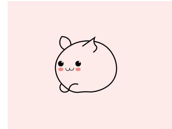 Kawaii Brown Animal Line Background: A Versatile Design Asset