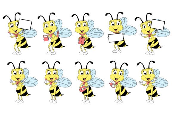 The Charm of a Cute Bee Animal Cartoon Graphic in Your Designs