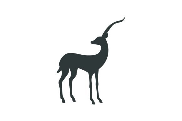 The Visual Power of Black Silhouette of Savannah Animal Vect
